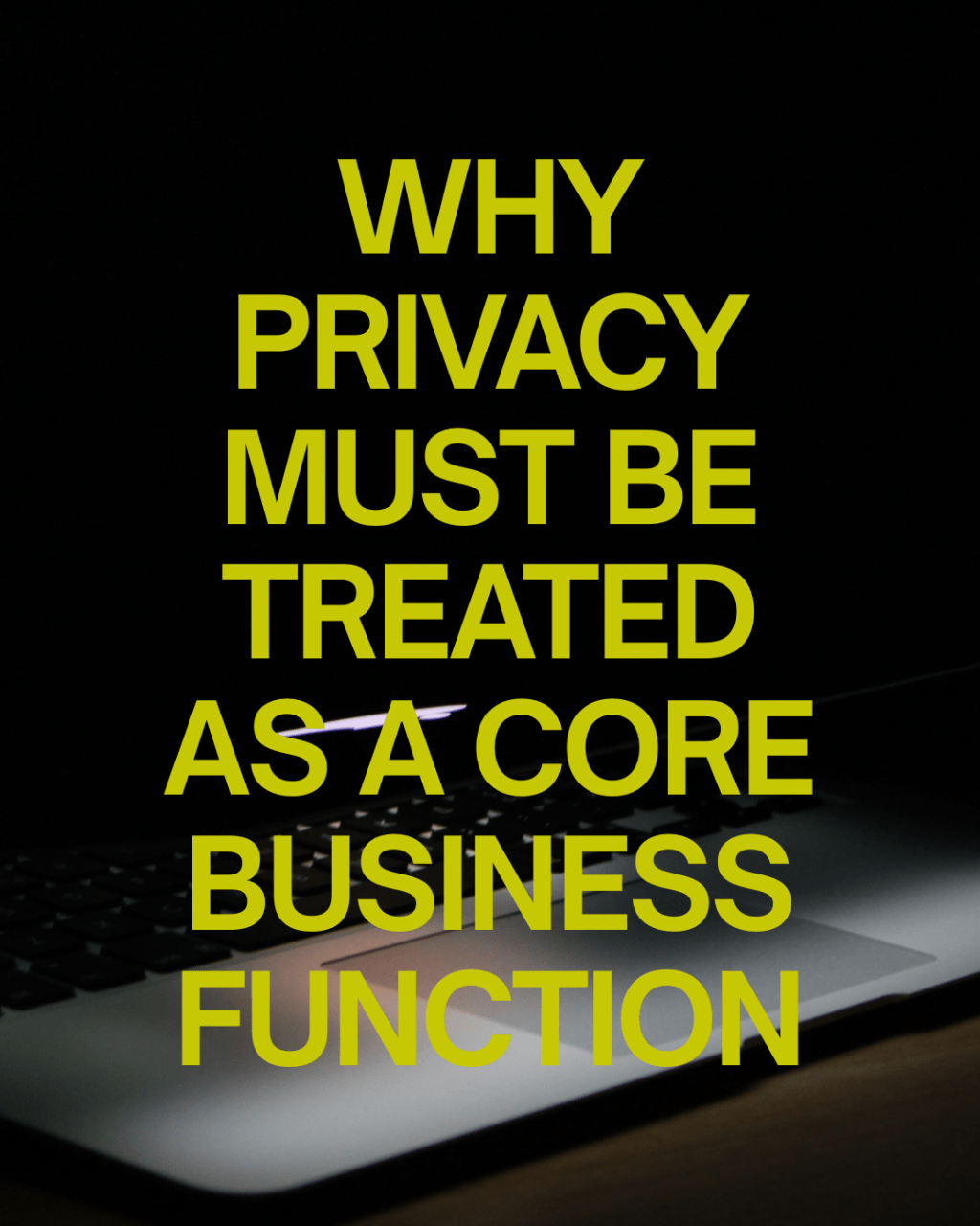 Why Privacy Must Be Treated as a Core Business&nbsp;Function